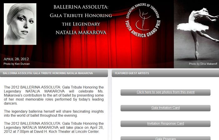 BALLERINA ASSOLUTA: GALA TRIBUTE HONORING NATALIA MAKAROVA (2012)